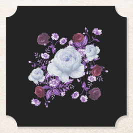 LILA-BLUME, SCHWARZER HINTERGRUND UNTERSETZER