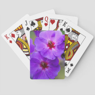 Lila Blume Spielkarten