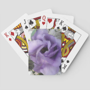 Lila Blume Spielkarten