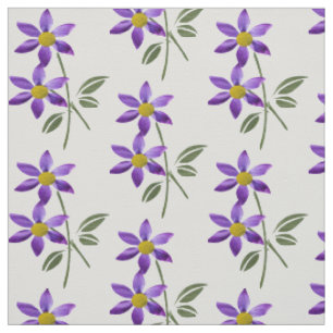 Lila Blume Stoff