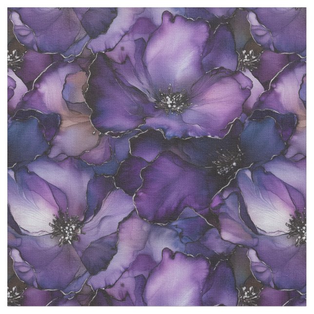 Lila Blume Stoff (Nahaufnahme)