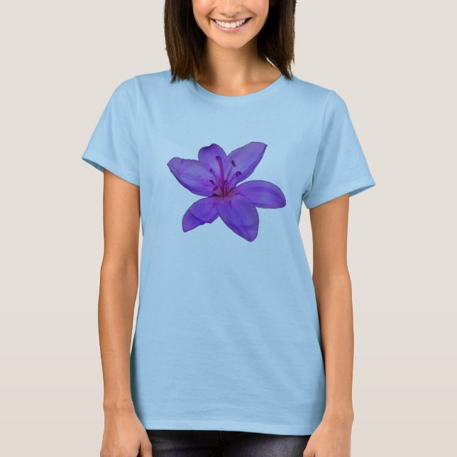 Lila Blume T-Shirt (Vorderseite)