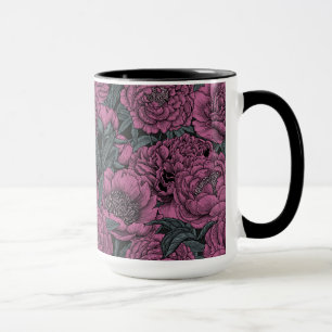 Lila Blume Tasse
