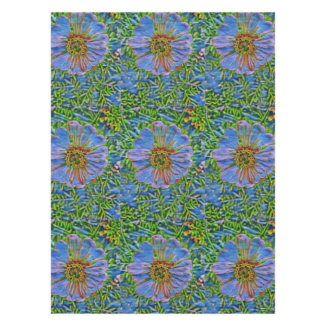 Lila Blume Tischdecke (Vorderseite)