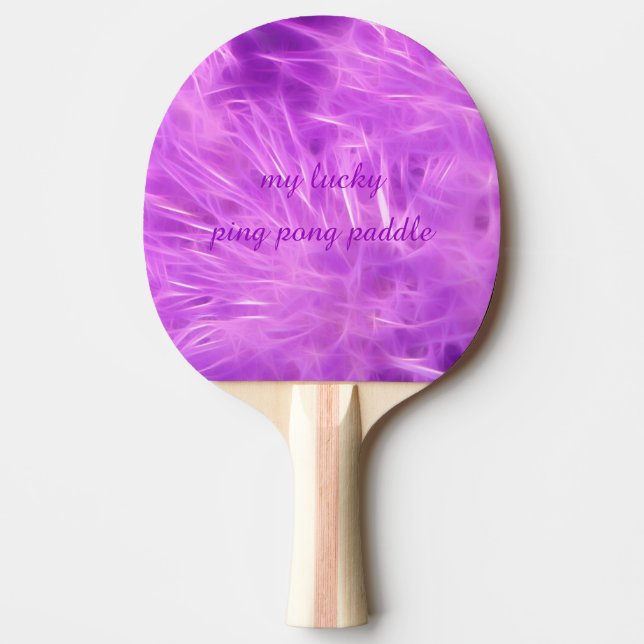 Lila Blume Tischtennis Schläger (Vorderseite)