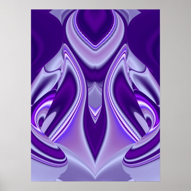Lila Blume Traum Poster (Vorne)
