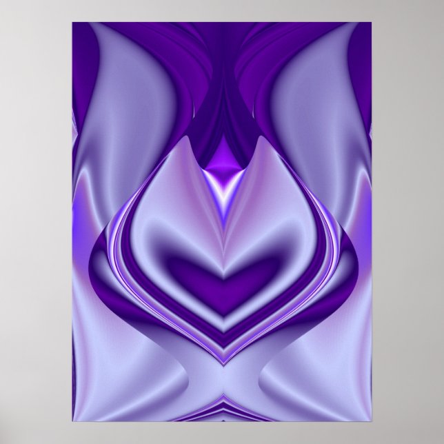 Lila Blume Traum Poster (Vorne)