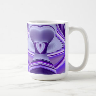 Lila Blume Träume , Abstrakte Fantasie RegenbogenK Tasse