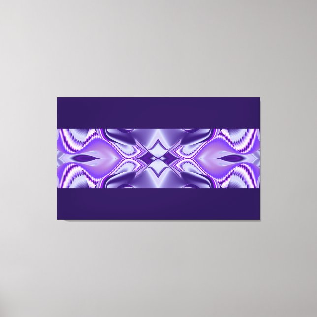 Lila Blume Träume, Abstrakte Fantasy Rainbow Art Leinwanddruck (Vorderseite)