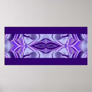 Lila Blume Träume, Abstrakte Fantasy Rainbow Art Poster