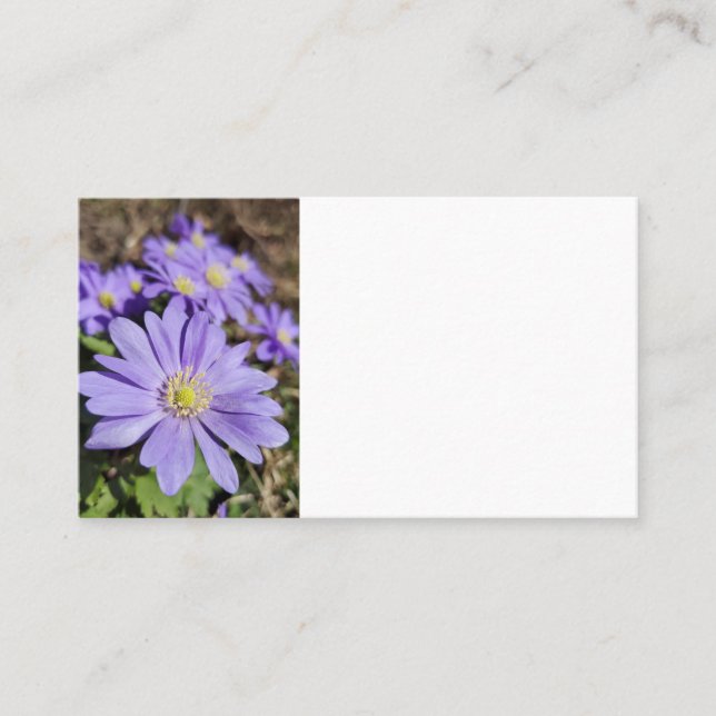 Lila Blume Visitenkarte (Vorderseite)