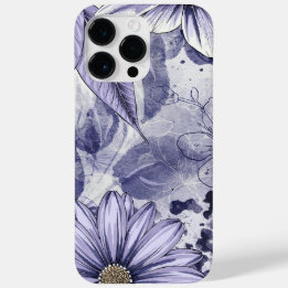 Lila Blume Wasserfarbenhandzeichnung Case-Mate iPhone 14 Pro Max Hülle