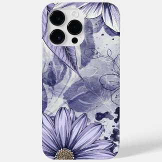 Lila Blume Wasserfarbenhandzeichnung Case-Mate iPhone 14 Pro Max Hülle