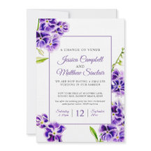 Lila Blume Wechsel des Veranstaltungsortes