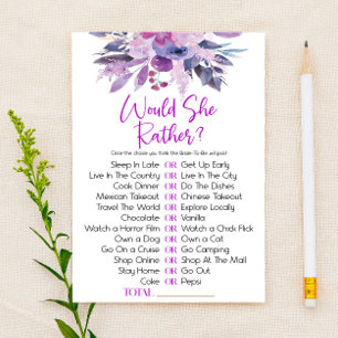 Lila Blume würde sie eher Brautparty spielen Briefpapier