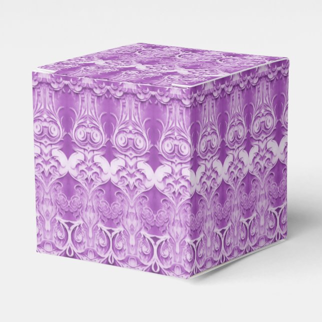 Lila Blumen Blüh Gevor Box Geschenkschachtel (Vorderseite)