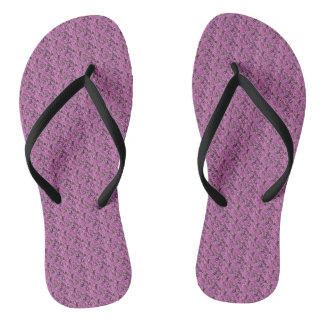 Lila Blumen Blumen Damen Flip Flops