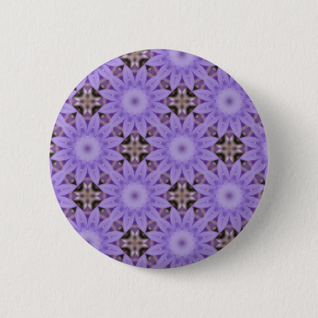 Lila Blumen Button (Vorderseite)