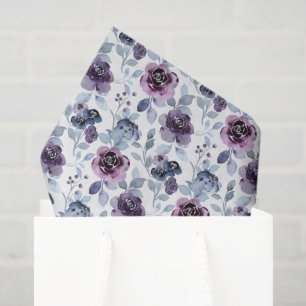 Lila Blumen-Decoupage-Papier, Lavendelblüten Seidenpapier