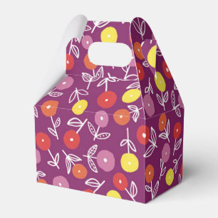 Lila Blumen-Ditsy-Party / Hochzeitsgunstbox Geschenkschachtel