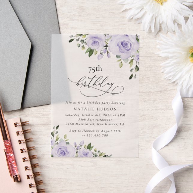 Lila Blumen, Fliederblumen, Boho, Geburtstag (Hochzeit)