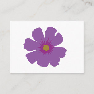 Lila Blumen Floral Visitenkarte