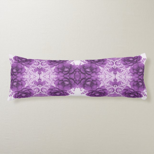 Lila Blumen Geblüht Kissen (Vorderseite)