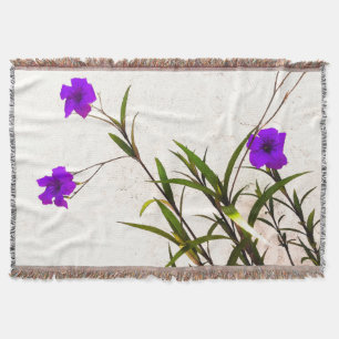 Lila Blumen im Wind Decke