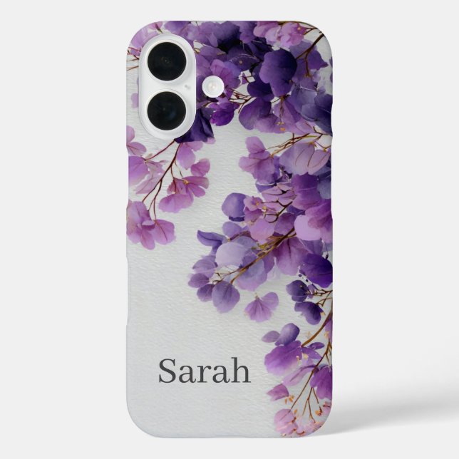 Lila Blumen iPhone-Hülle Case-Mate iPhone Hülle (Rückseite)