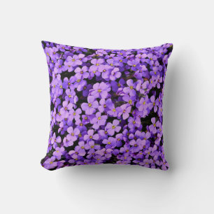Lila Blumen  Kissen