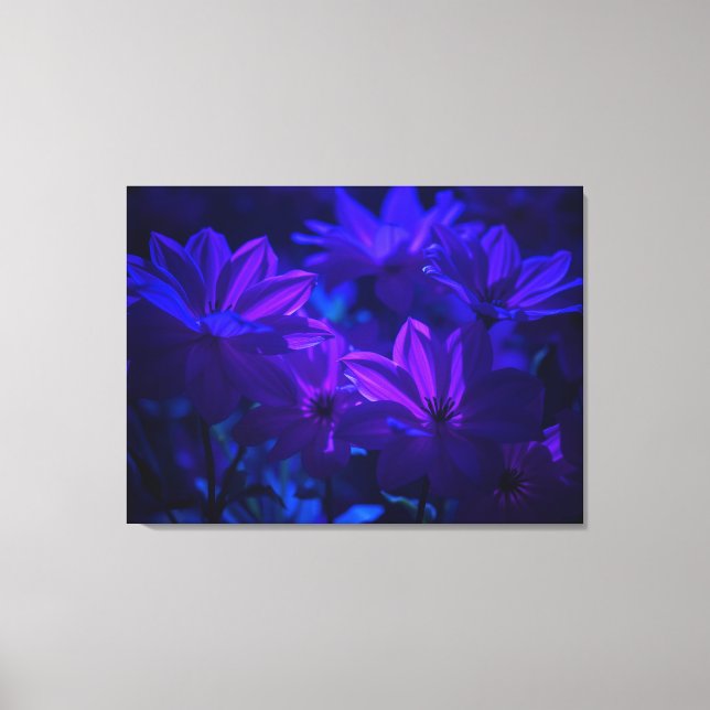 Lila Blumen Leinwanddruck (Vorderseite)