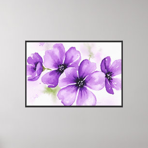 Lila Blumen Leinwanddruck