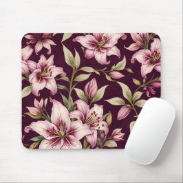 Lila Blumen-Mauspad Mousepad