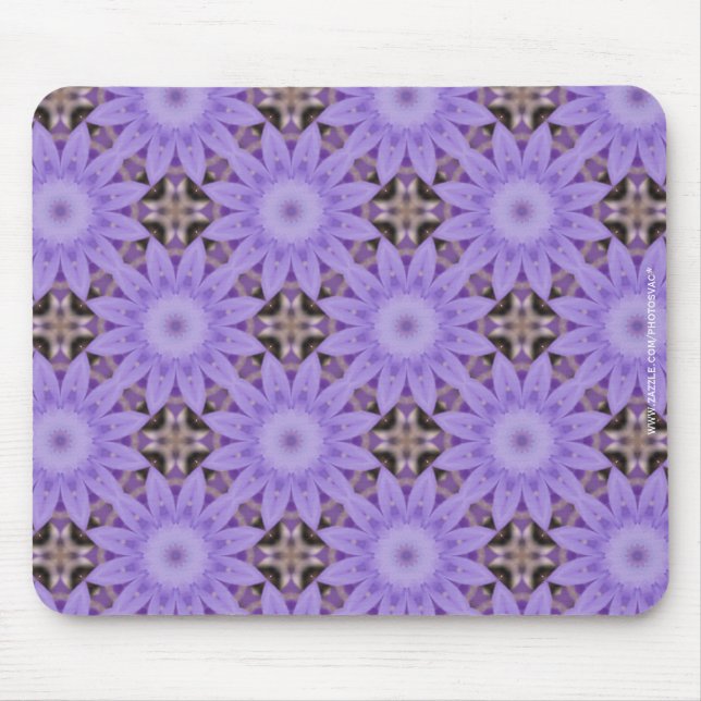 Lila Blumen Mousepad (Vorne)