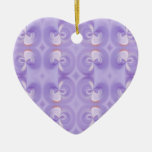 Lila-Blumen-Ornament Keramikornament