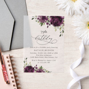 Lila Blumen, Pflaumenblüten, Boho, Geburtstag