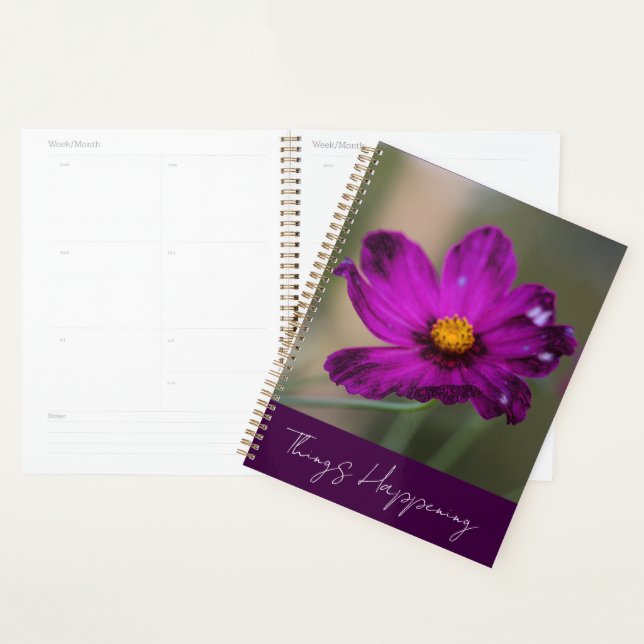 Lila-Blumen-Planer Planer (Anzeige)