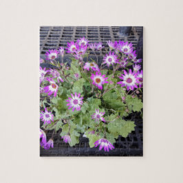 Lila Blumen Puzzle