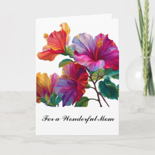 Lila Blumen Schön Süß Floral Muttertag Karte