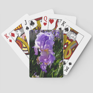 Lila Blumen Spielkarten