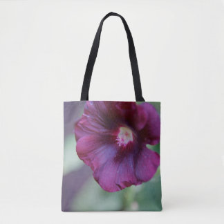 Lila Blumen-Tasche