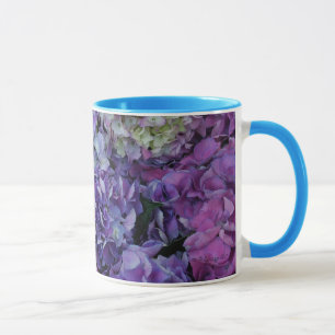 Lila Blumen Tasse
