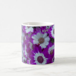 Lila Blumen-Tasse Kaffeetasse