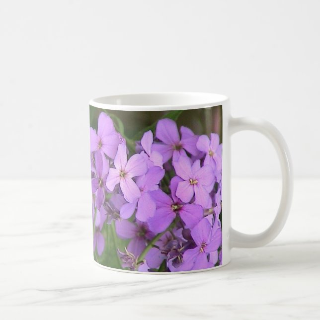 Lila Blumen-Tasse Kaffeetasse (Rechts)