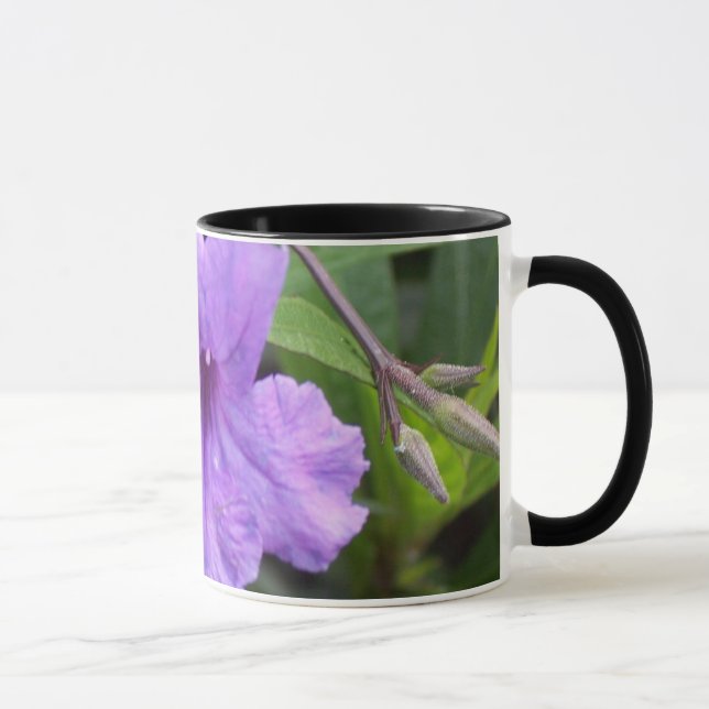 Lila Blumen-Tasse Tasse (Rechts)