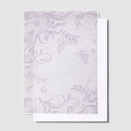 Lila Blumen und Wirbel