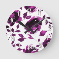 Lila Blumen Wasserfarbe Blumen Elegant Chic