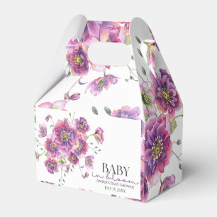 Lila Blumenbaby in Bloom Baby Showbox Geschenkschachtel