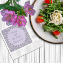 Lila Blumengeburtstag
