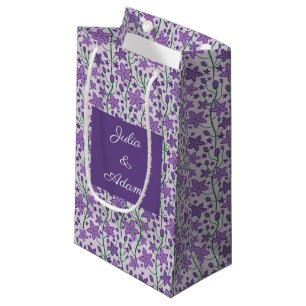 Lila Blumengeschenktasche Kleine Geschenktüte